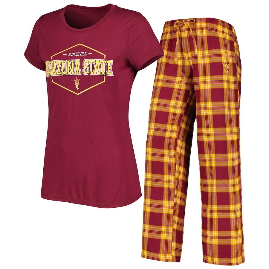 

Пижамный комплект Concepts Sport Arizona State Sun Devils, бордовый