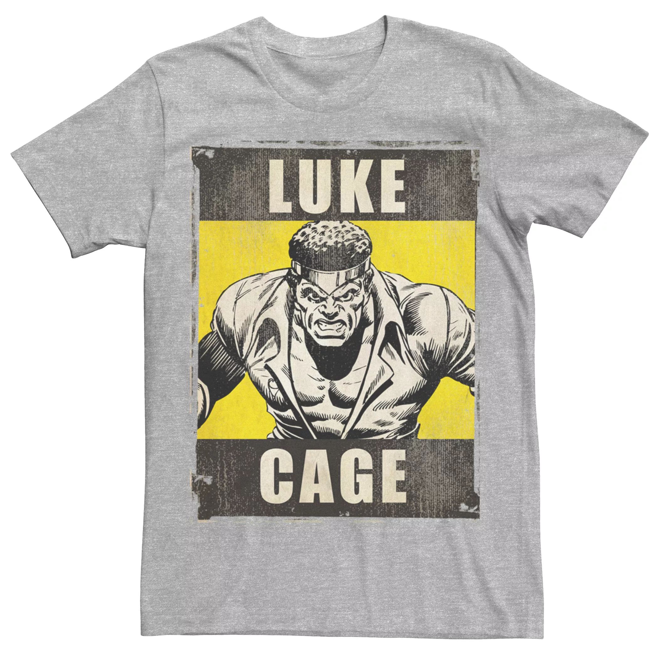 Мужская футболка с графическим рисунком в стиле ретро Marvel Luke Cage Licensed Character мужская футболка marvel luke cage hero for class president licensed character
