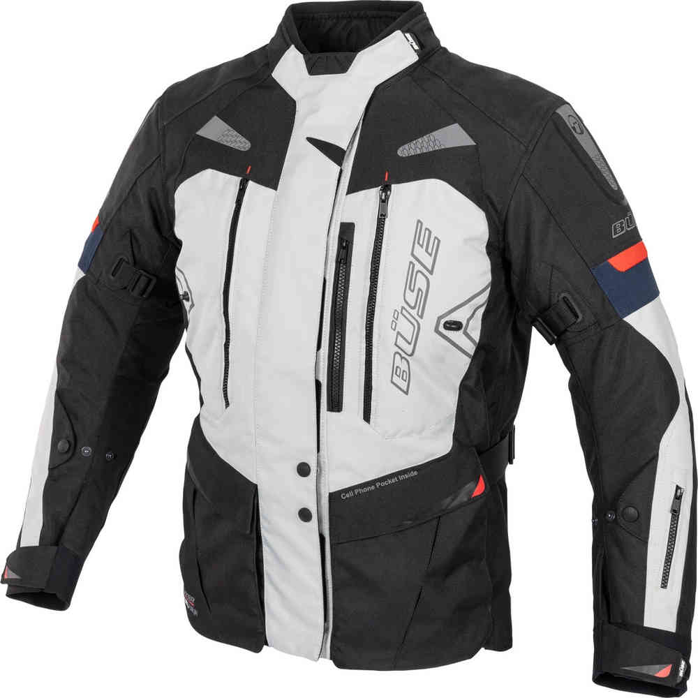 Водонепроницаемая мотоциклетная текстильная куртка Monterey Büse, светло-серый пульт huayu для humax rm g01