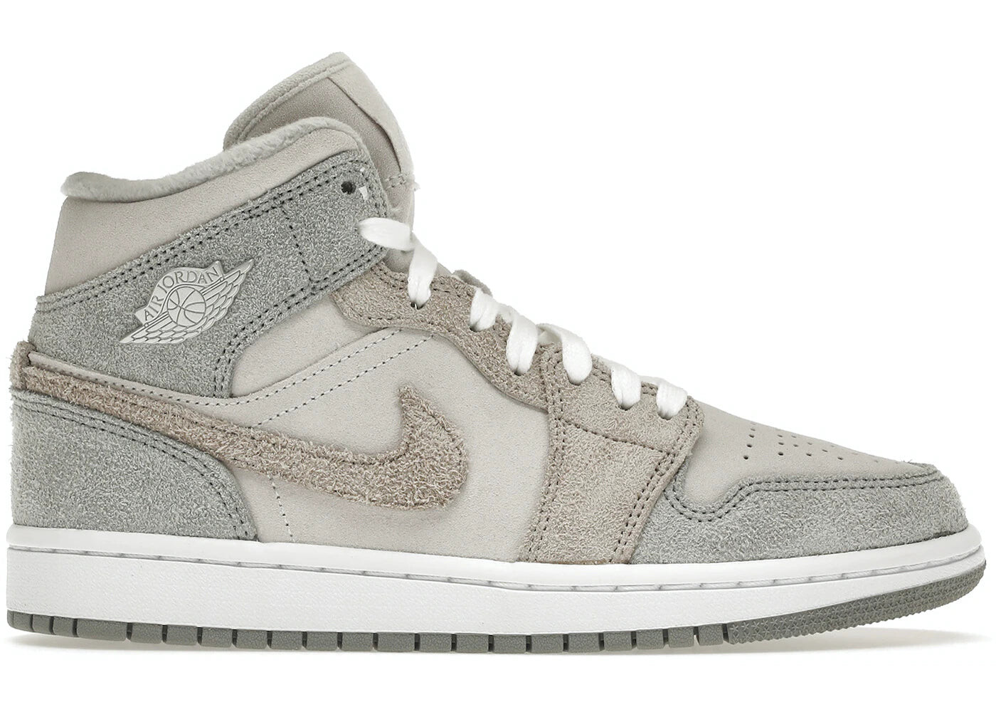 

Кроссовки Nike Air Jordan 1 Mid SE, белый / серый