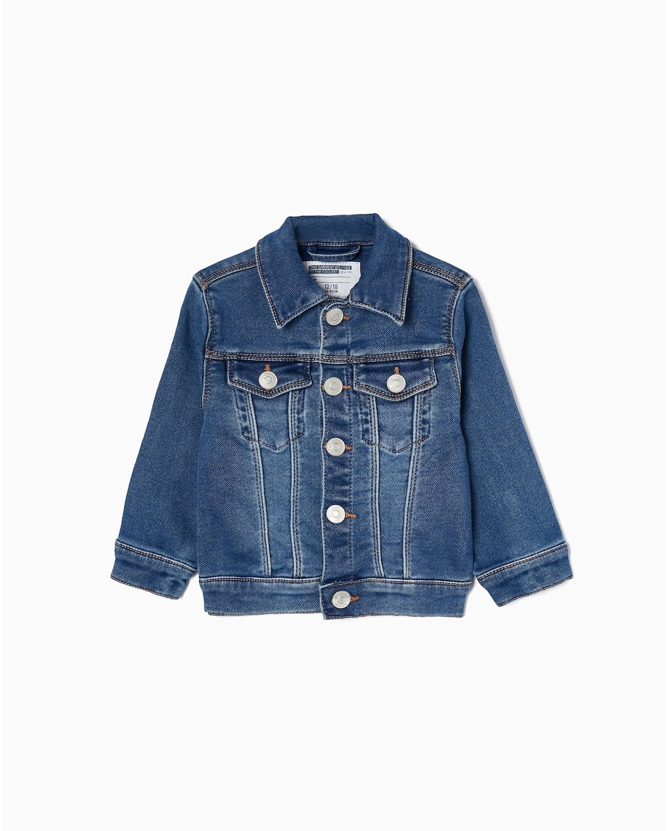 Джинсовая куртка для мальчика с карманами Zippy, синий saeco кнопка включения пролива vienna серебряная 11003337