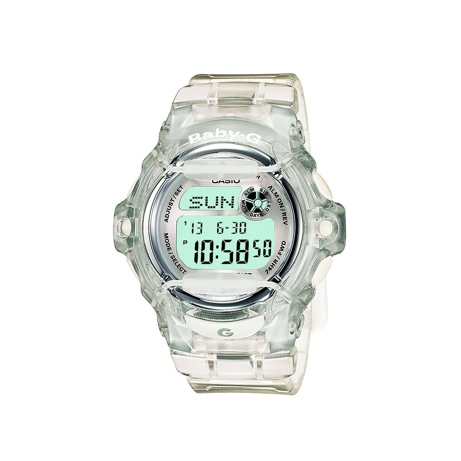 

Часы Baby-G с цифровым хронографом из прозрачной смолы — BG169R-7BM Casio