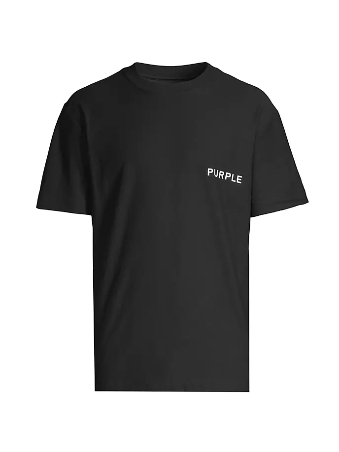 

Хлопковая футболка с логотипом Purple Brand, черный