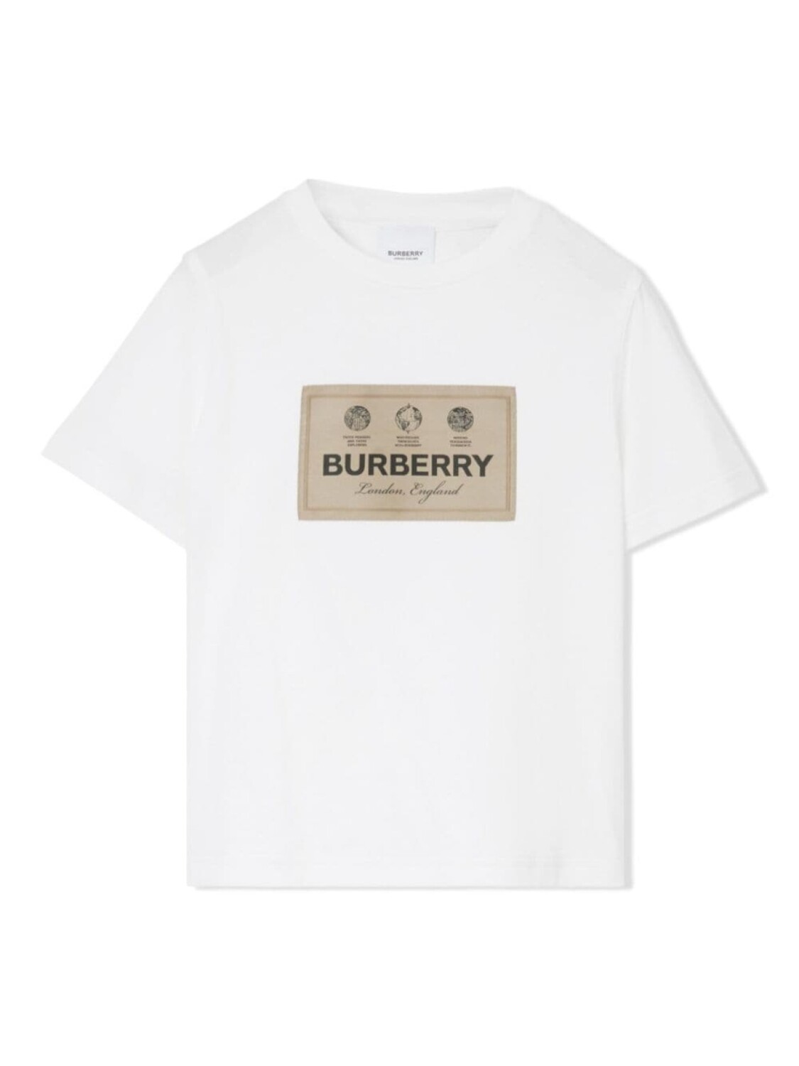 

Burberry Kids футболка с логотипом, белый