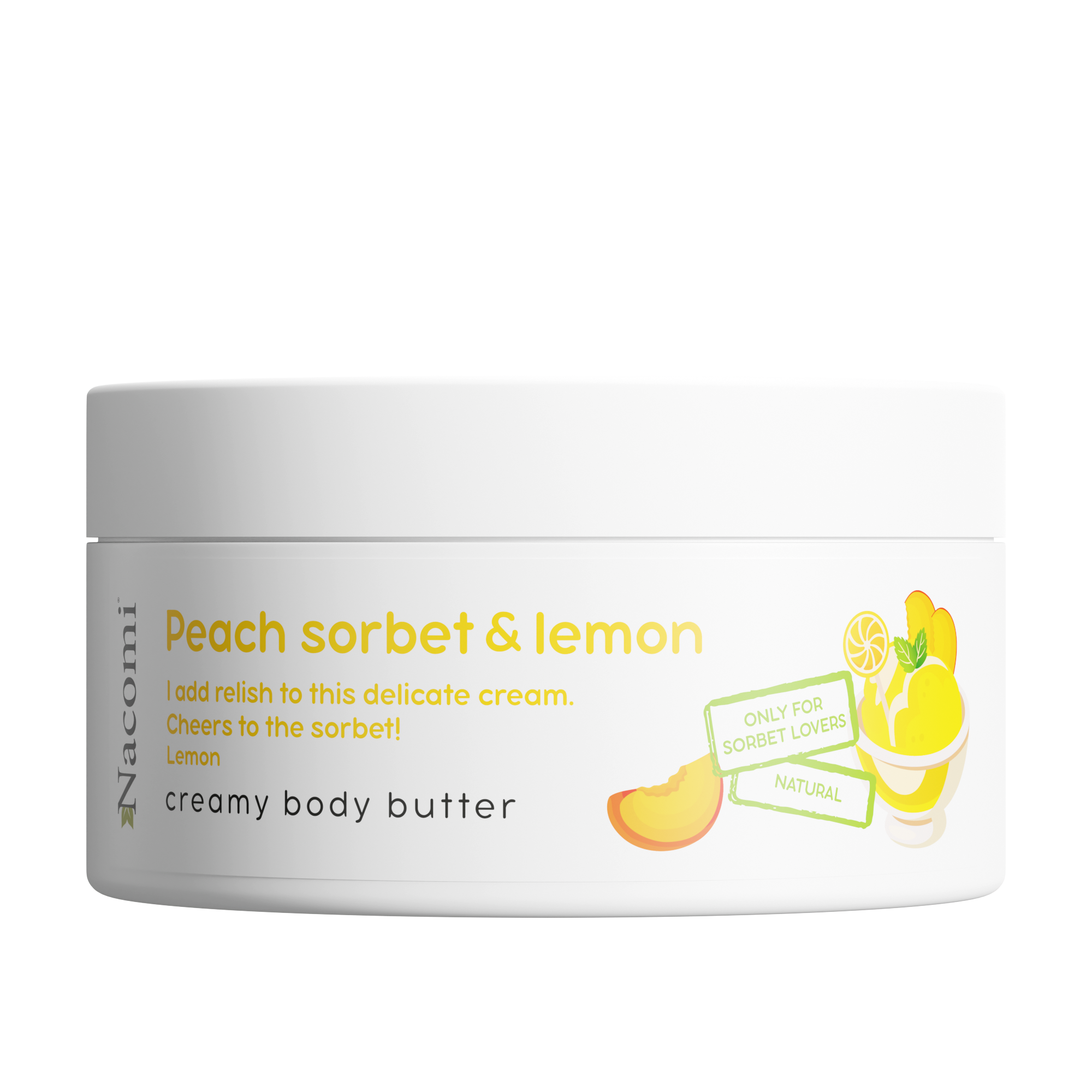 Масло для тела Nacomi Peach Sorbet & Lemon, 100 мл