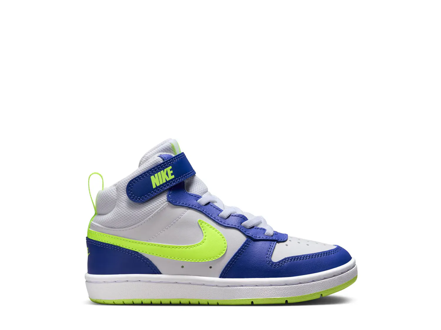 

Кроссовки Court Borough Mid 2 Sneaker Nike, белый/зеленый/синий