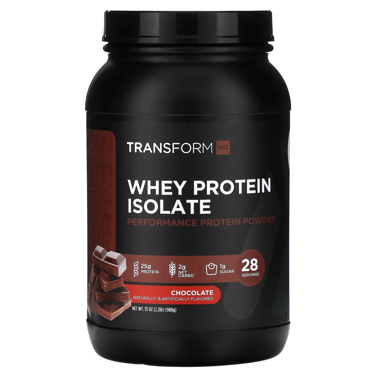 

Изолят сывороточного протеина, со вкусом шоколада, 980 г (35 унций), TransformHQ