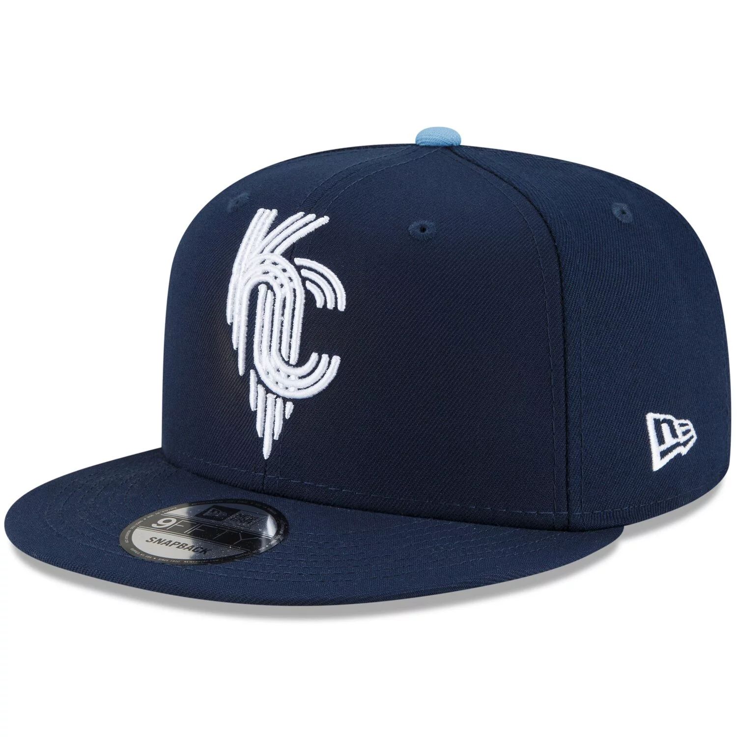 

Мужская регулируемая шляпа New Era Navy Kansas City Royals 2022 City Connect 9FIFTY Snapback