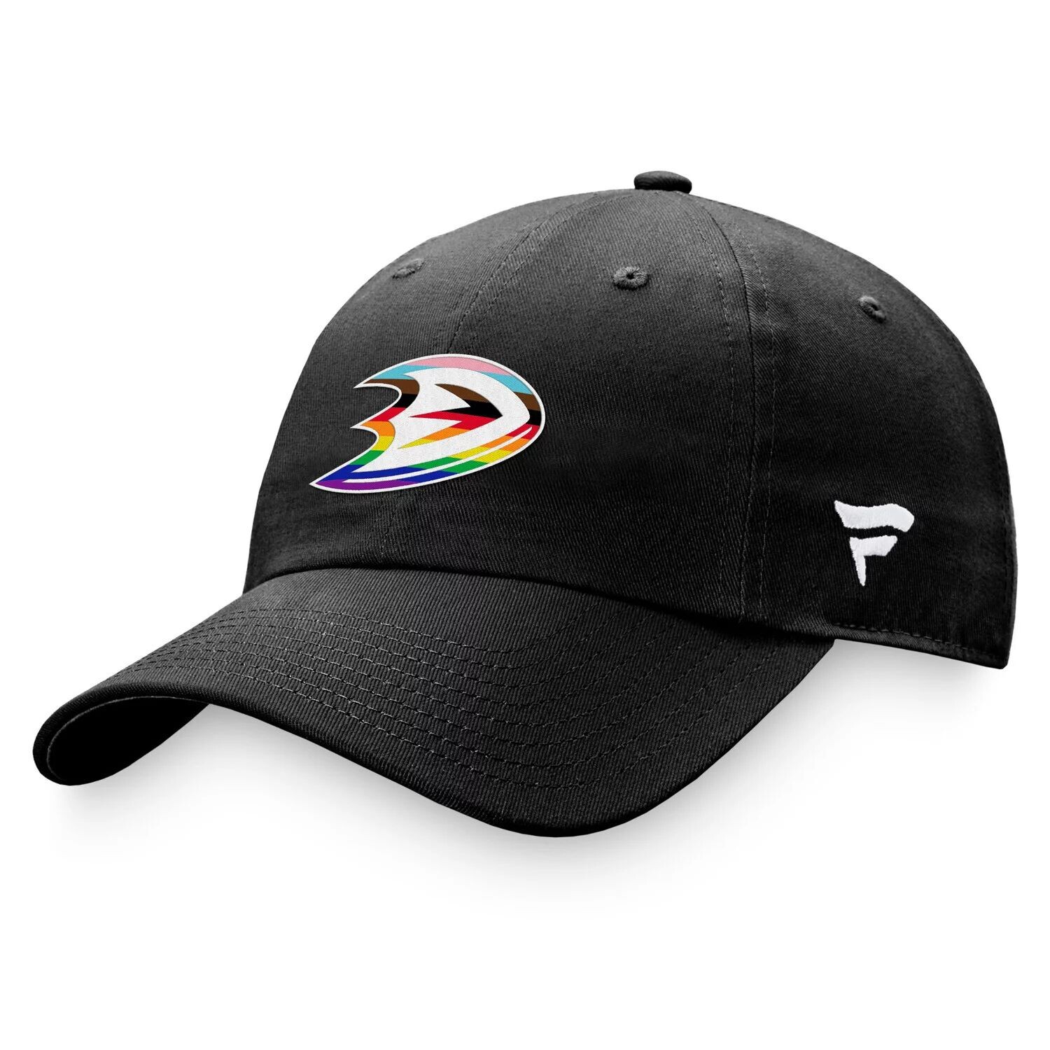 

Мужская регулируемая кепка с логотипом команды Fanatics черного цвета Anaheim Ducks Team Pride