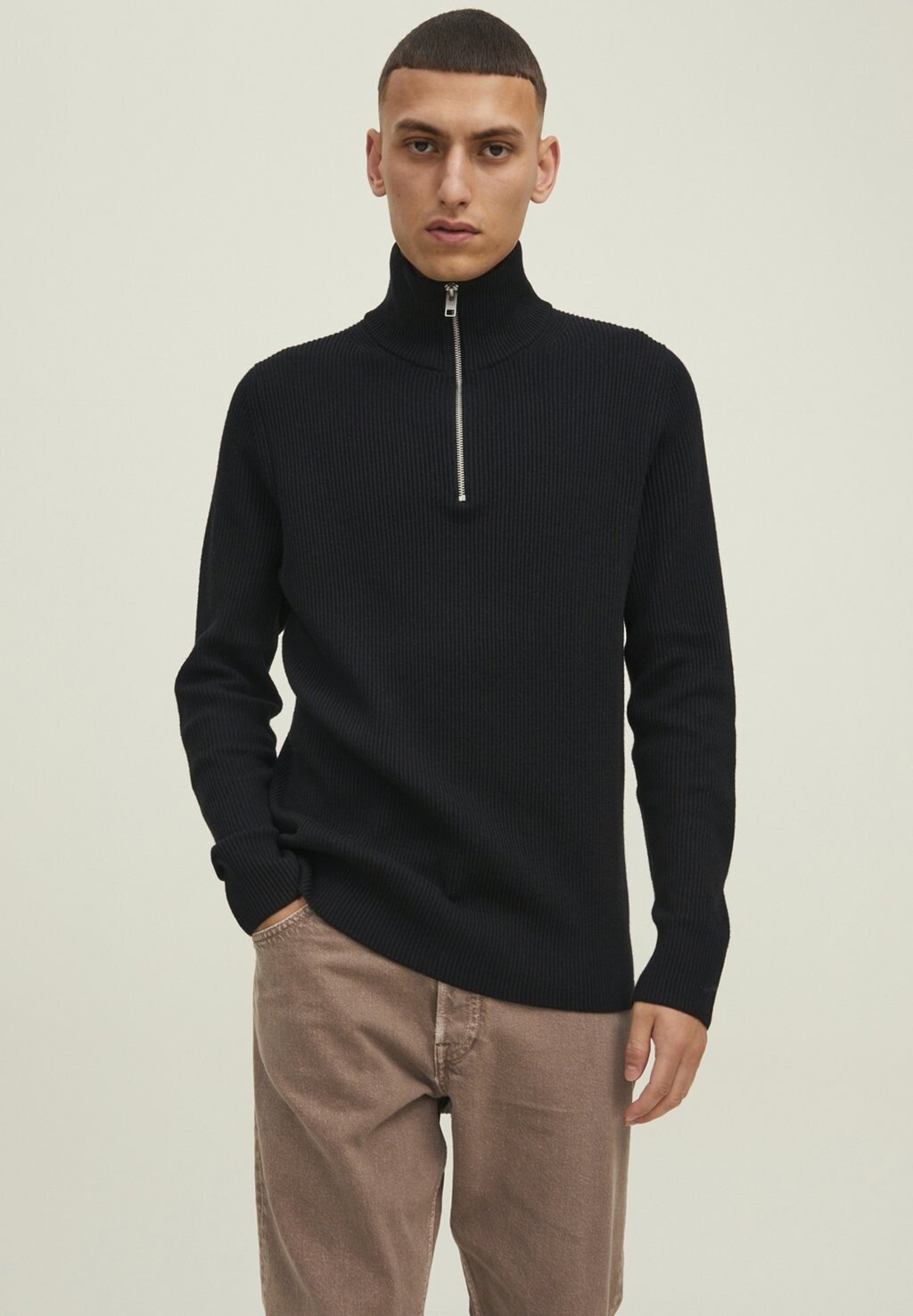 

Свитер JPRC PERFECT HALF ZIP Jack & Jones, черный