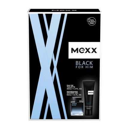 Туалетная вода Black Man 30 мл + гель для душа 50 мл, Mexx набор black woman туалетная вода mexx black 30 мл гель для душа mexx black 50 мл