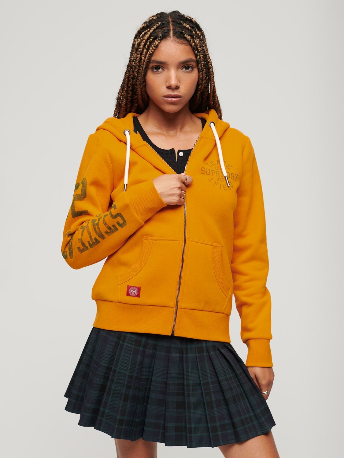 

Толстовка на молнии Athletic College Superdry, трек золота, Желтый