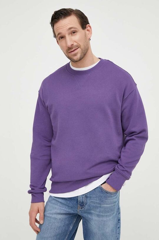 

Хлопковая толстовка United Colors of Benetton, фиолетовый
