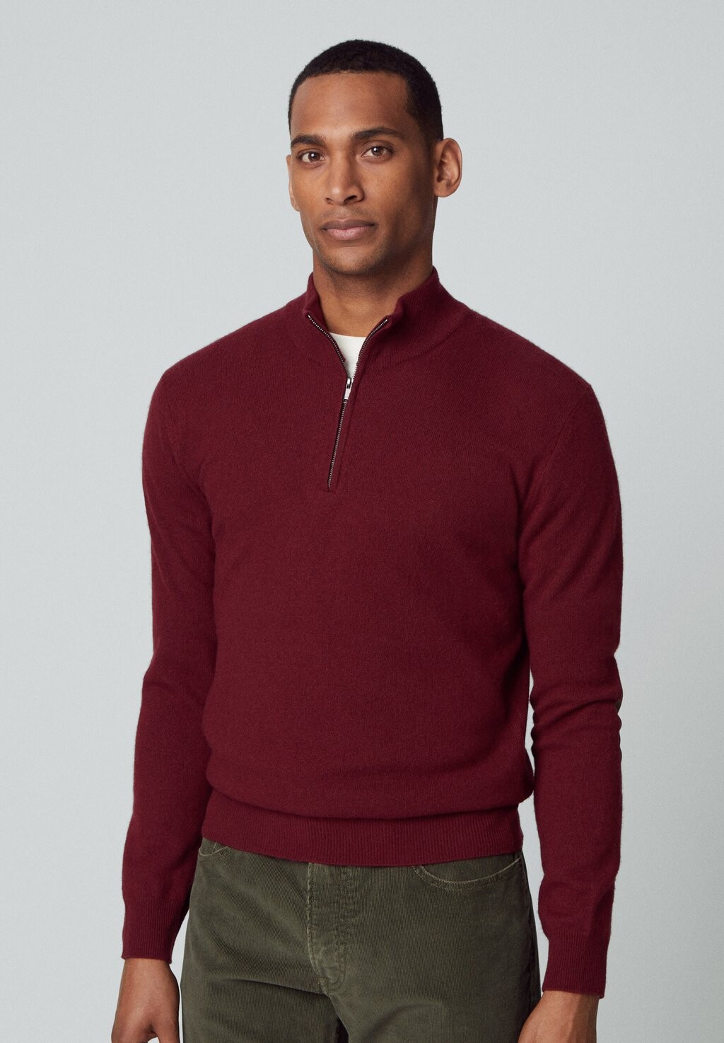 

Свитер Hzip Hackett London, цвет maroon red