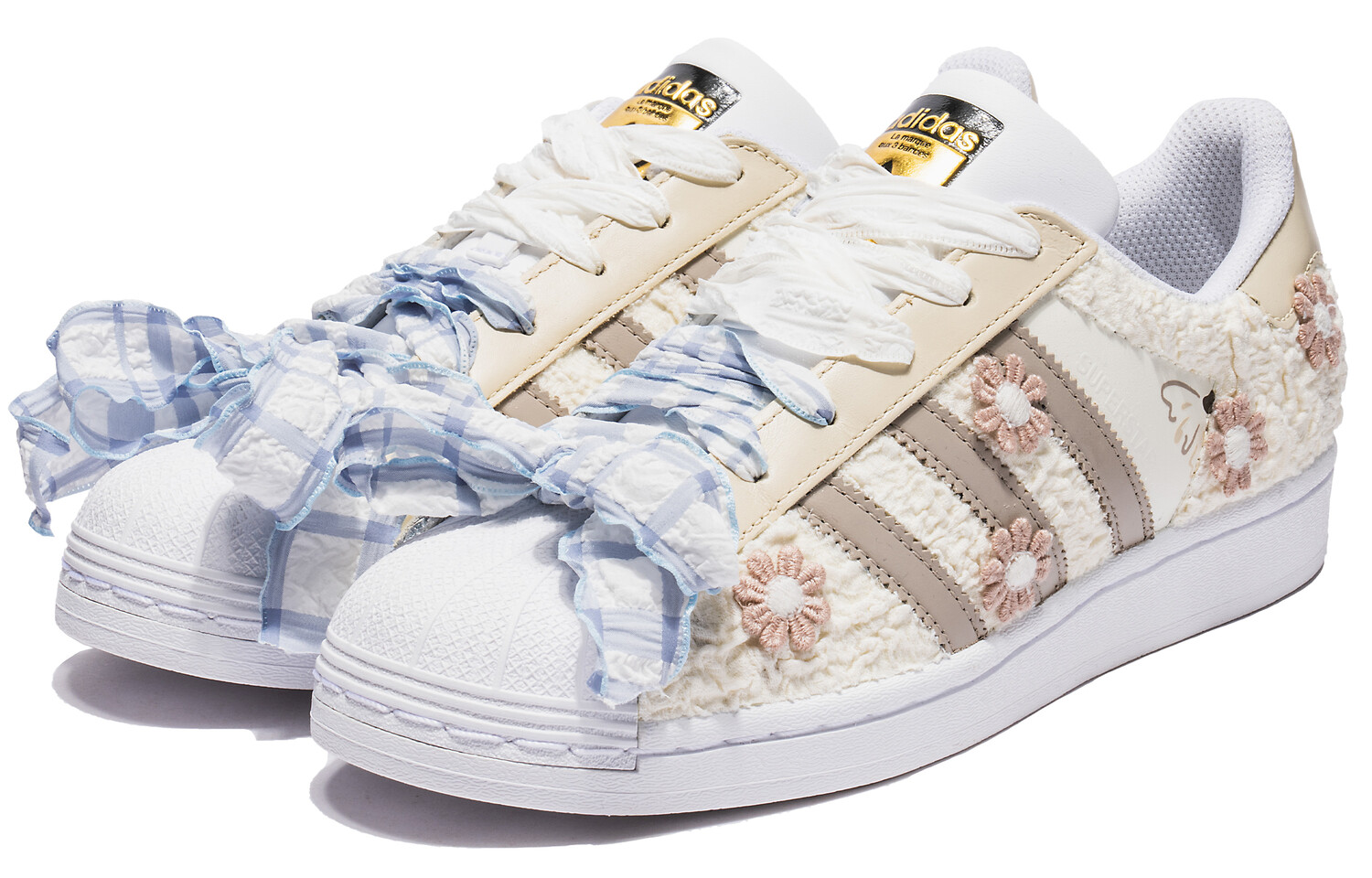 

Кроссовки adidas originals Superstar Series Skateboarding Shoes Women's Low-top Beige, цвет Off White