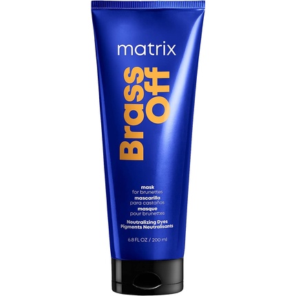 цена Маска для волос Brass Off Blue для осветленных брюнеток 200мл, Matrix