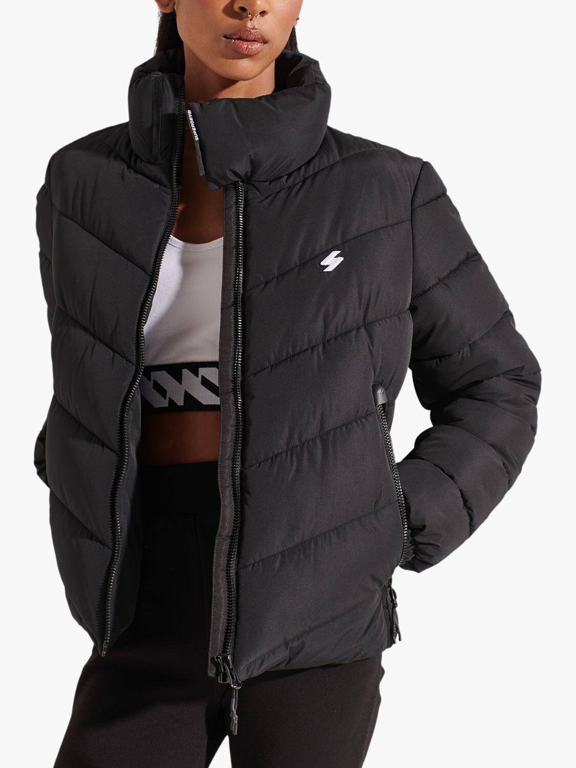 

Куртка-пуховик Superdry Sports, черная