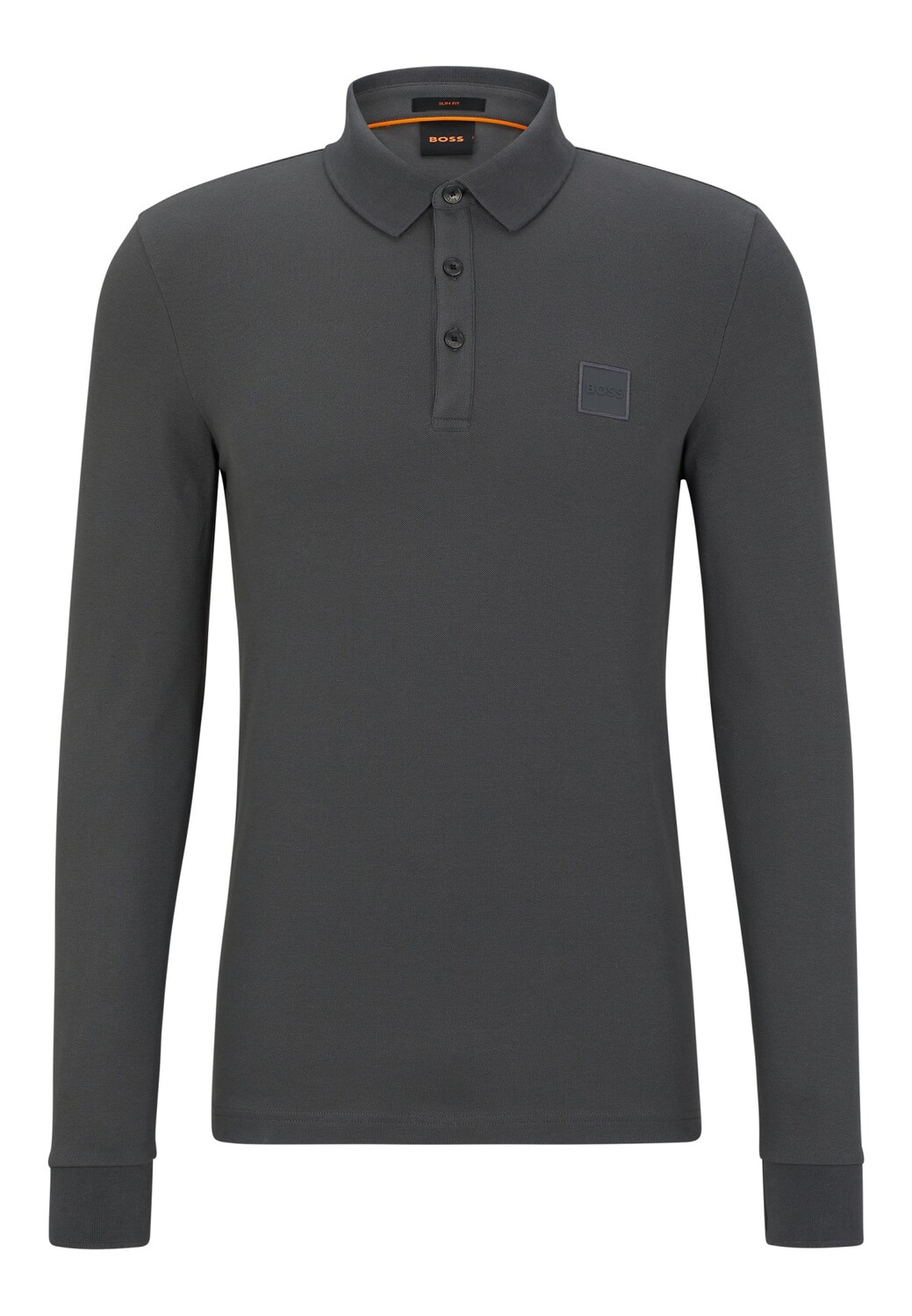 

Рубашка поло BOSS PASSERBY Slim Fit, темно-серый