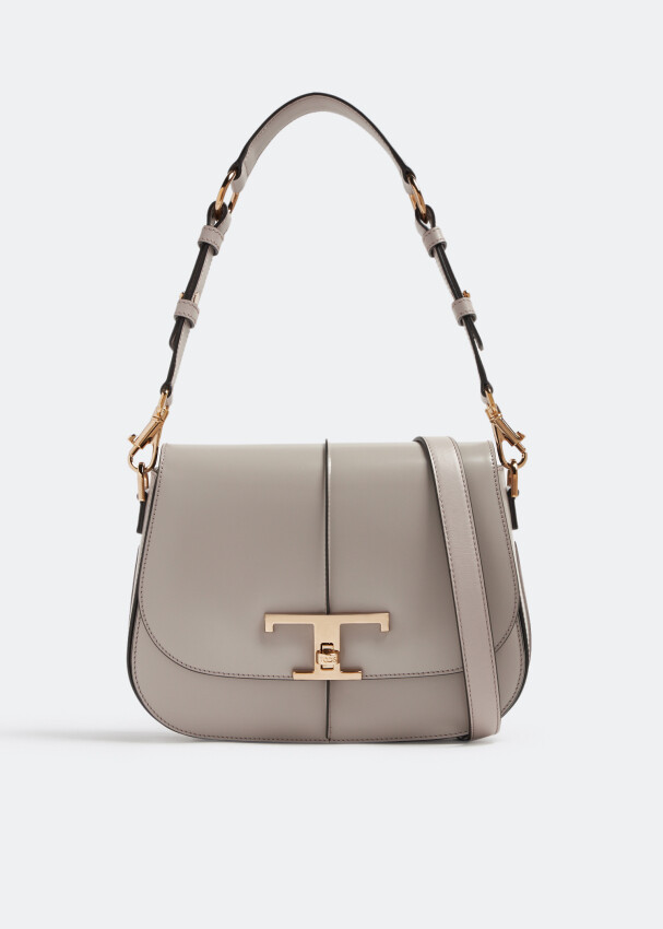 

Сумка через плечо Tod'S T Timeless Mini, серый