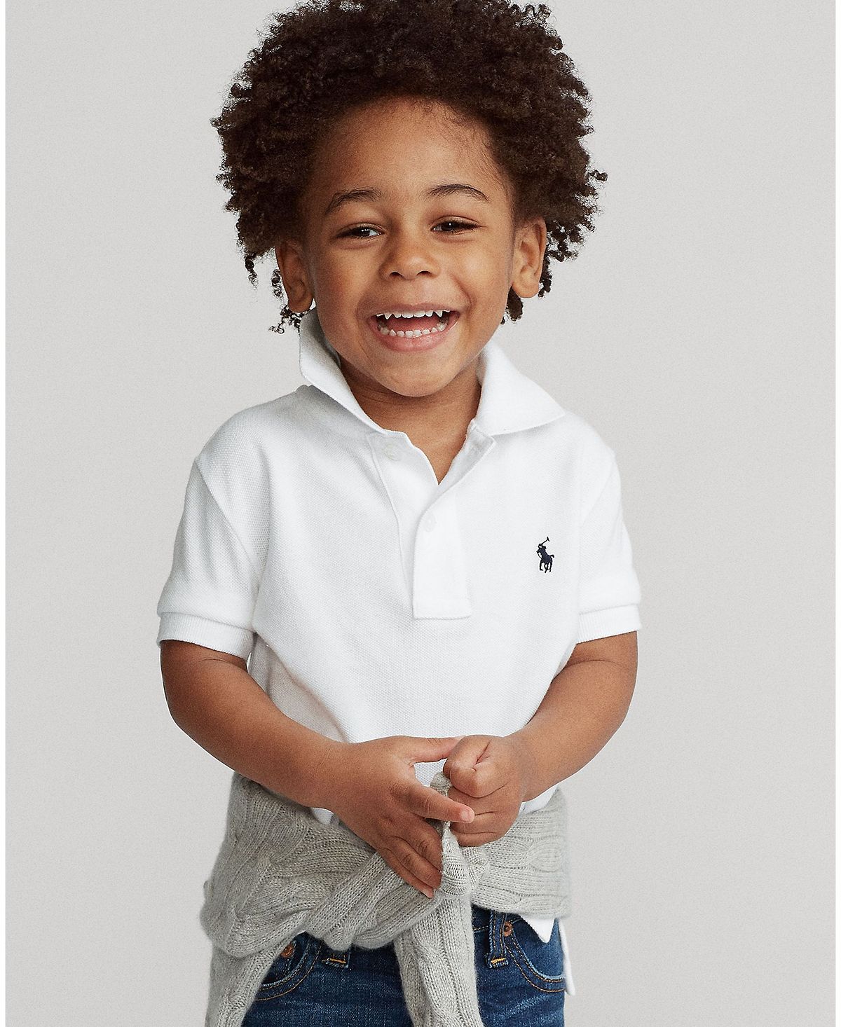 цена Рубашка-поло из хлопковой сетки для малышей и маленьких мальчиков Polo Ralph Lauren