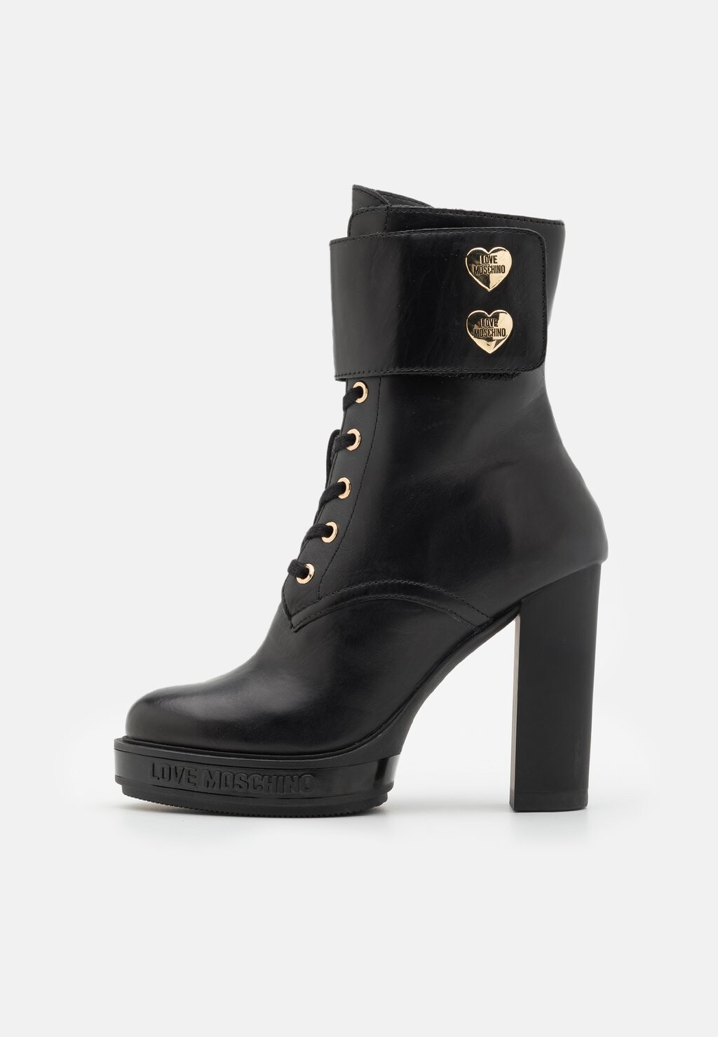 

Ботильоны на шнуровке Love Moschino, черные