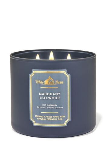 

Свеча с 3 фитилями Mahogany Teakwood, 14.5 oz / 411 g, Bath and Body Works