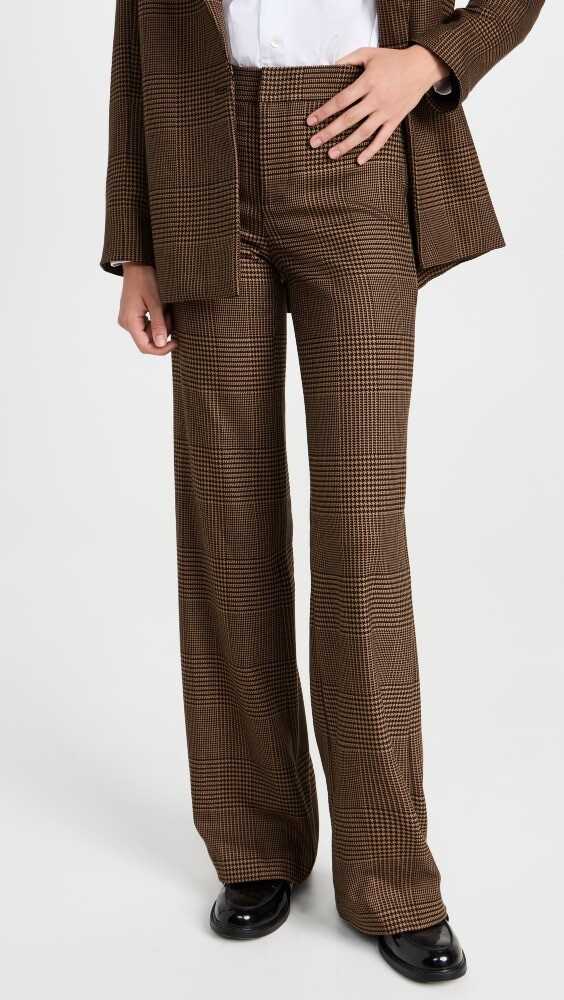 

Брюки alice + olivia Deanna Bootcut Slim, кэмел