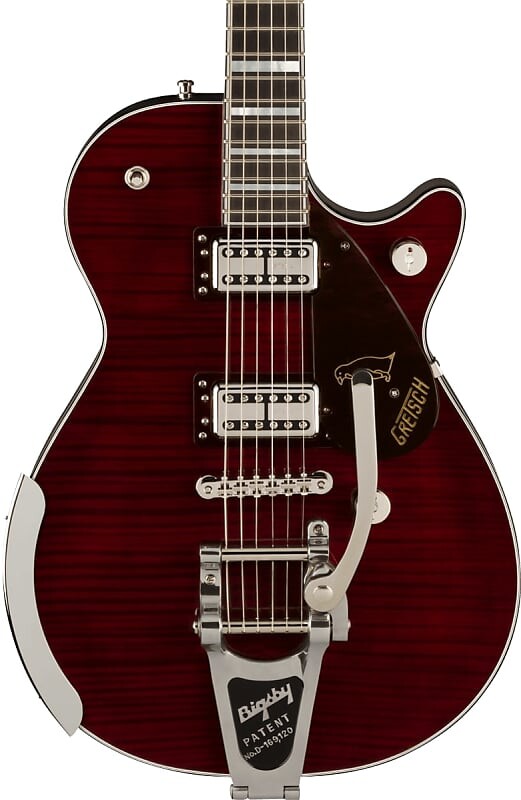 Электрогитара Gretsch G6134TFM-NH Nigel Hendroff Signature Penguin Dark Cherry Metallic Flame w/case