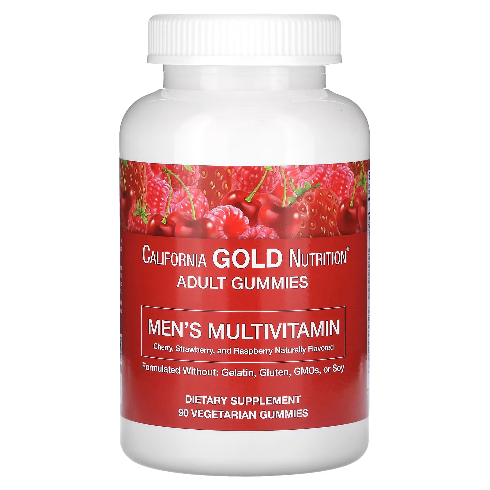 Мультивитаминные жевательные конфеты для мужчин California Gold Nutrition со смешанным ягодно-фруктовым вкусом, 90 жевательных конфет поливитамины для мужчин california gold nutrition 90 таблеток