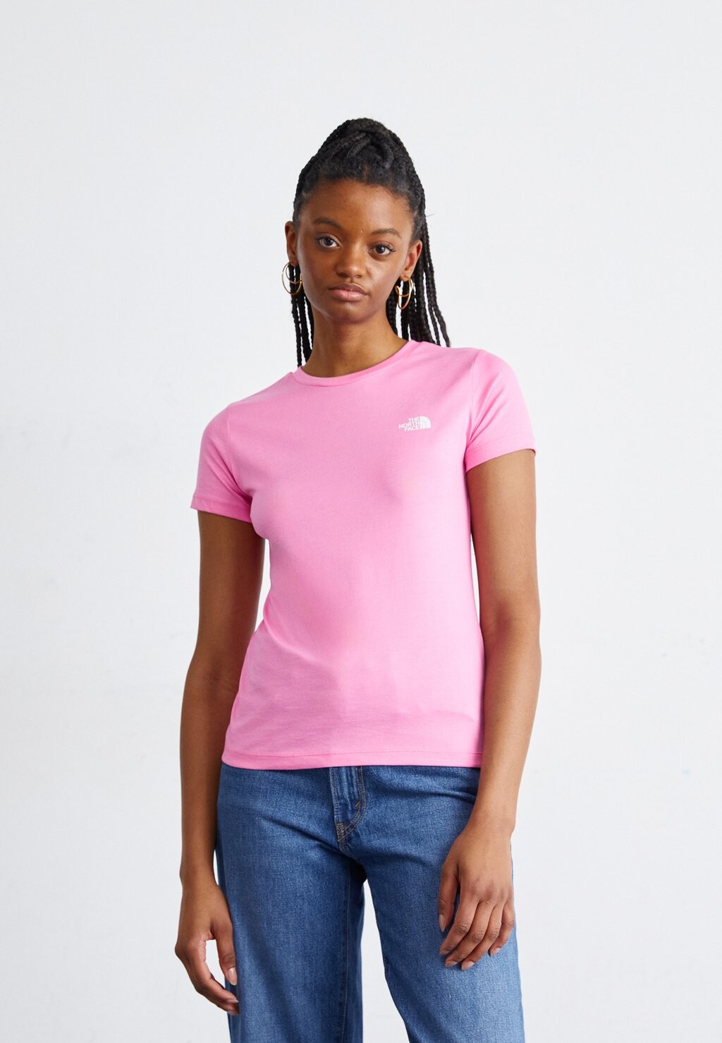 

Футболка с принтом SIMPLE DOME TEE The North Face, цвет gamma pink