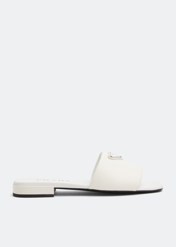 

Сандалии Prada Saffiano Leather, белый
