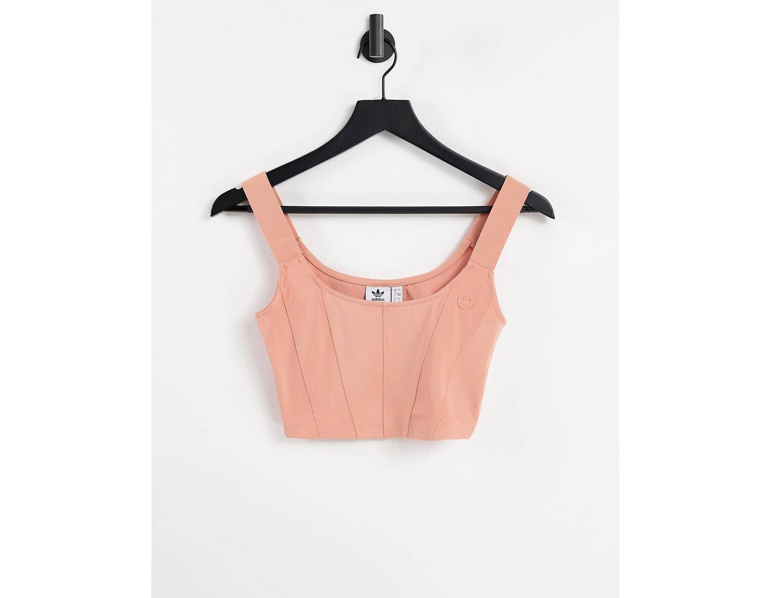 

Розовый бюстгальтер без косточек из рипстопа adidas Originals adicolor Contempo