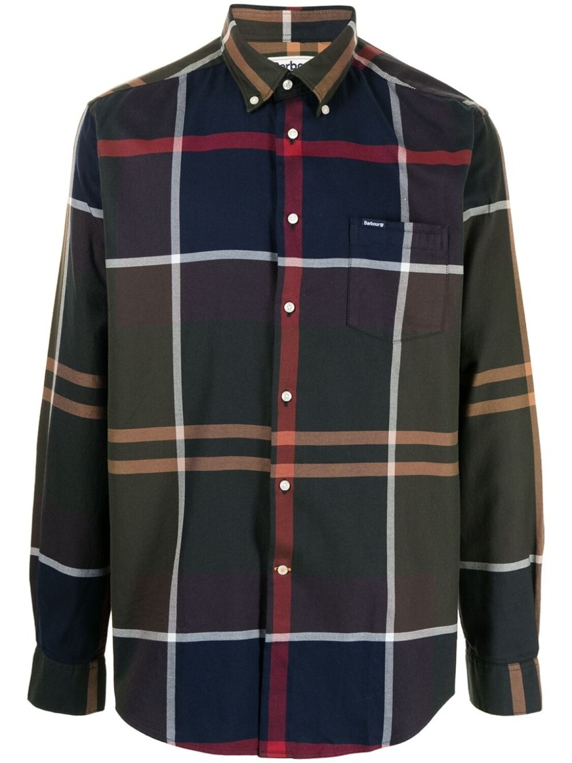 

Barbour рубашка Dunoon в клетку тартан, зеленый
