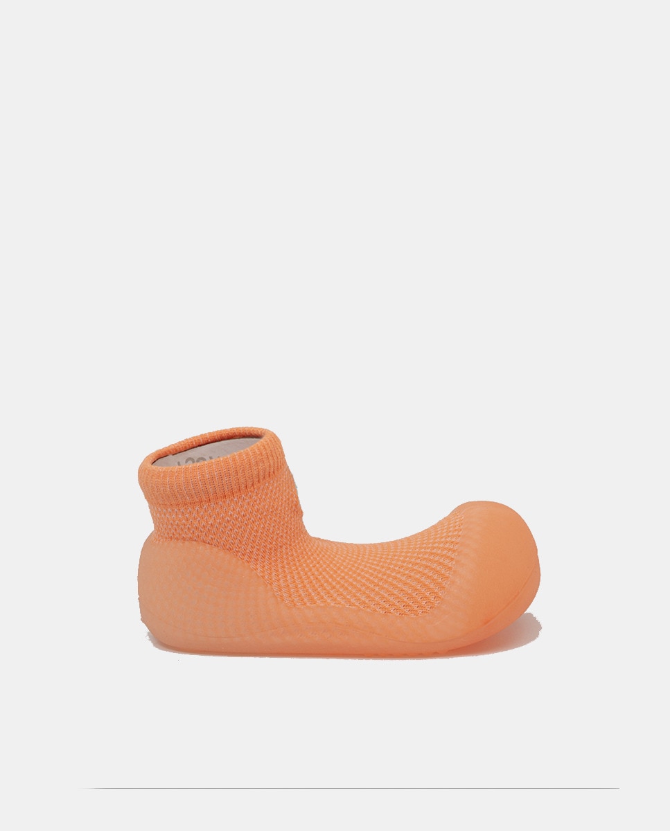 Детские домашние тапочки закрытого носка с резинкой на голенище Attipas, оранжевый