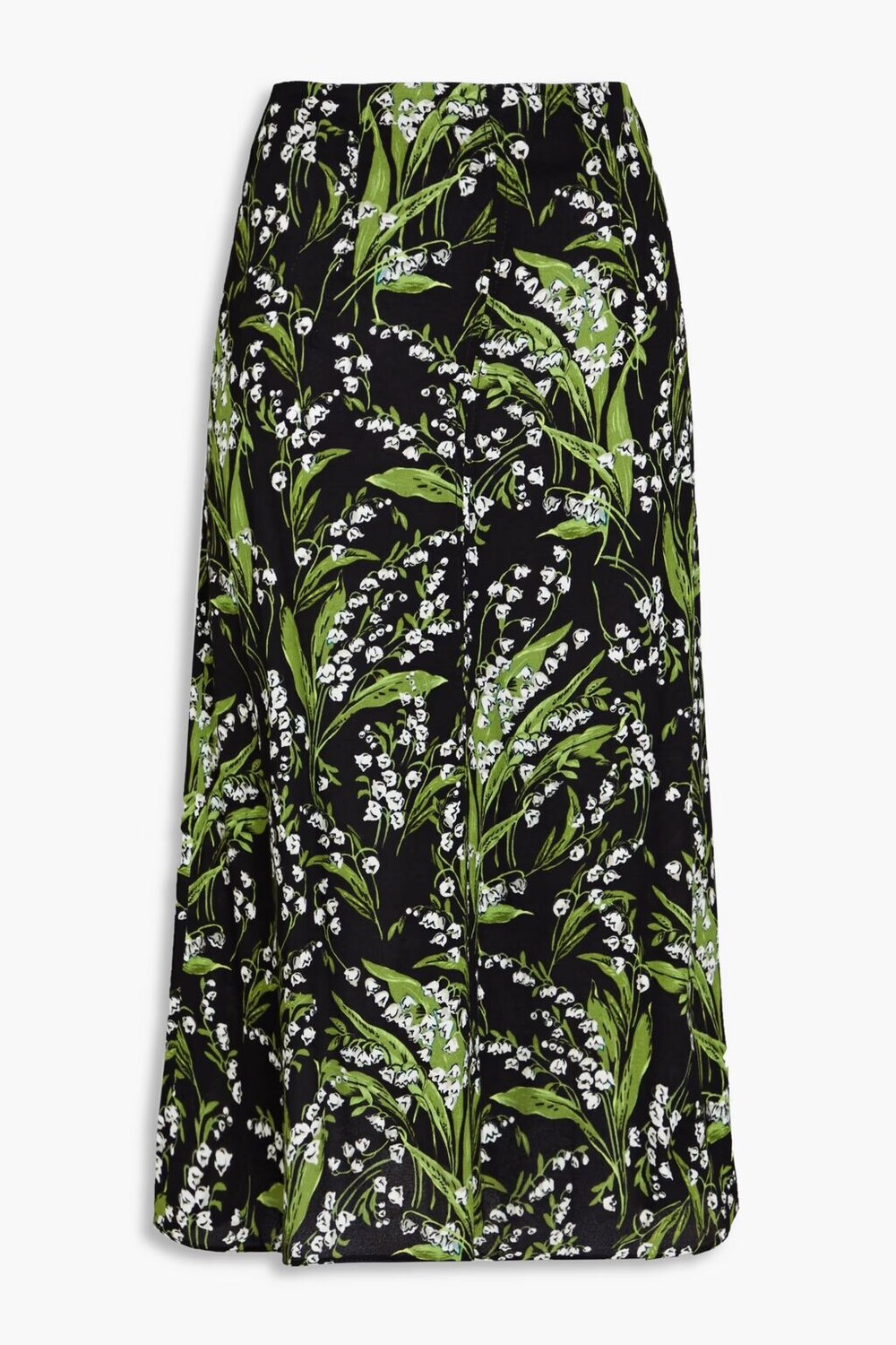 

Юбка миди из крепа с принтом Redvalentino, черный