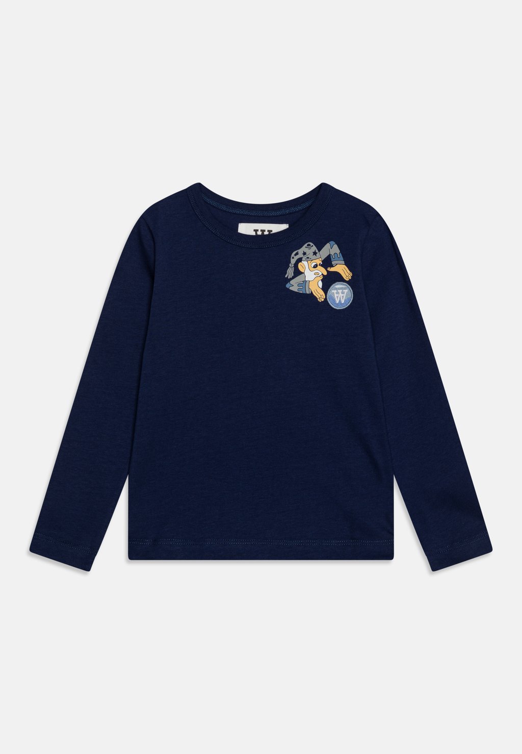 

Футболка с длинным рукавом Kim Wizard Badge Kids Long Sleeve Unisex Wood Wood, цвет navy