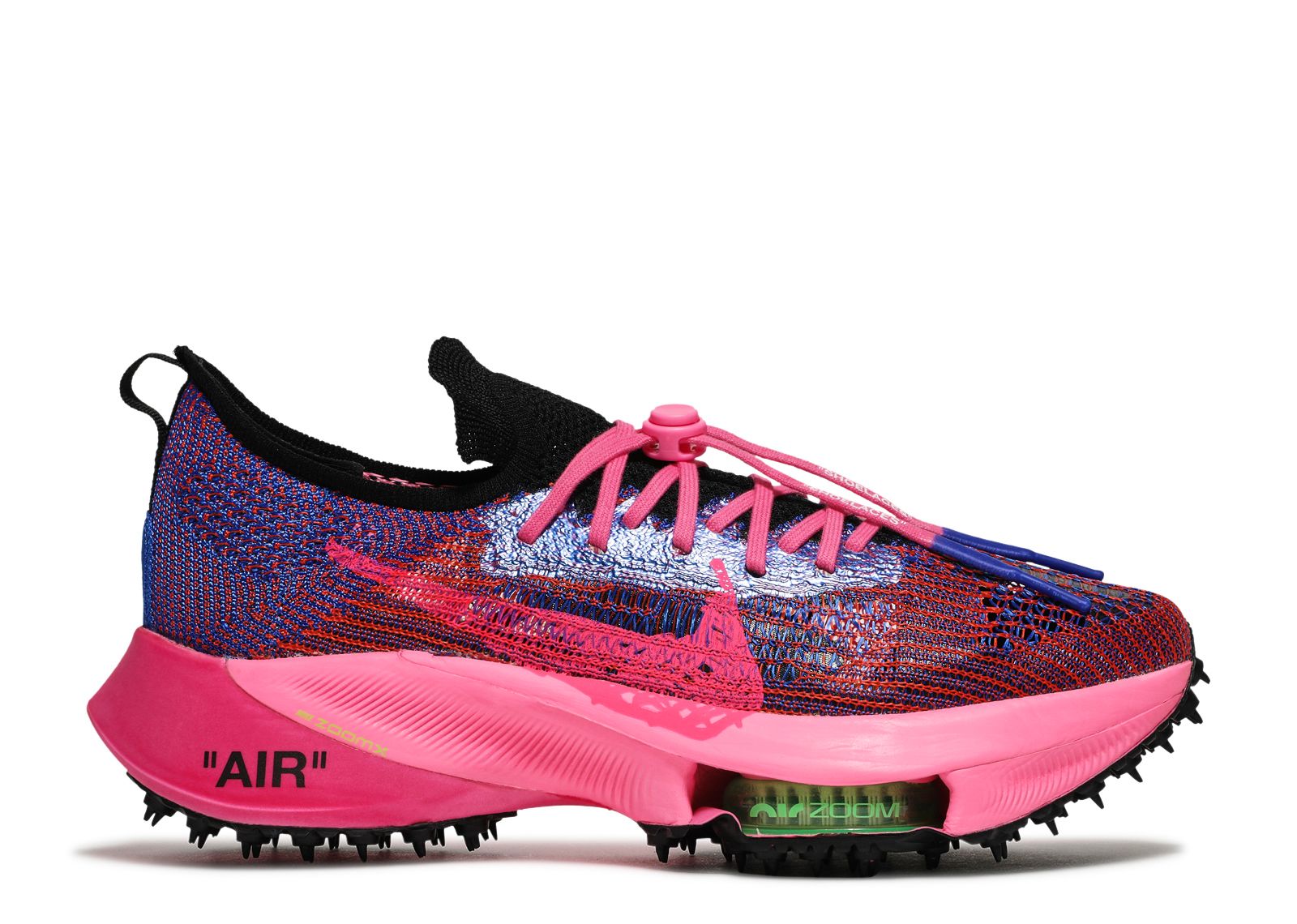 Кроссовки Nike Off-White X Air Zoom Tempo Next% 'Pink Glow', синий цена и фото