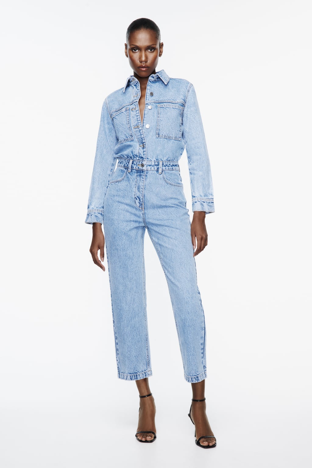 

Джинсовый комбинезон Z1975 ZARA, синий