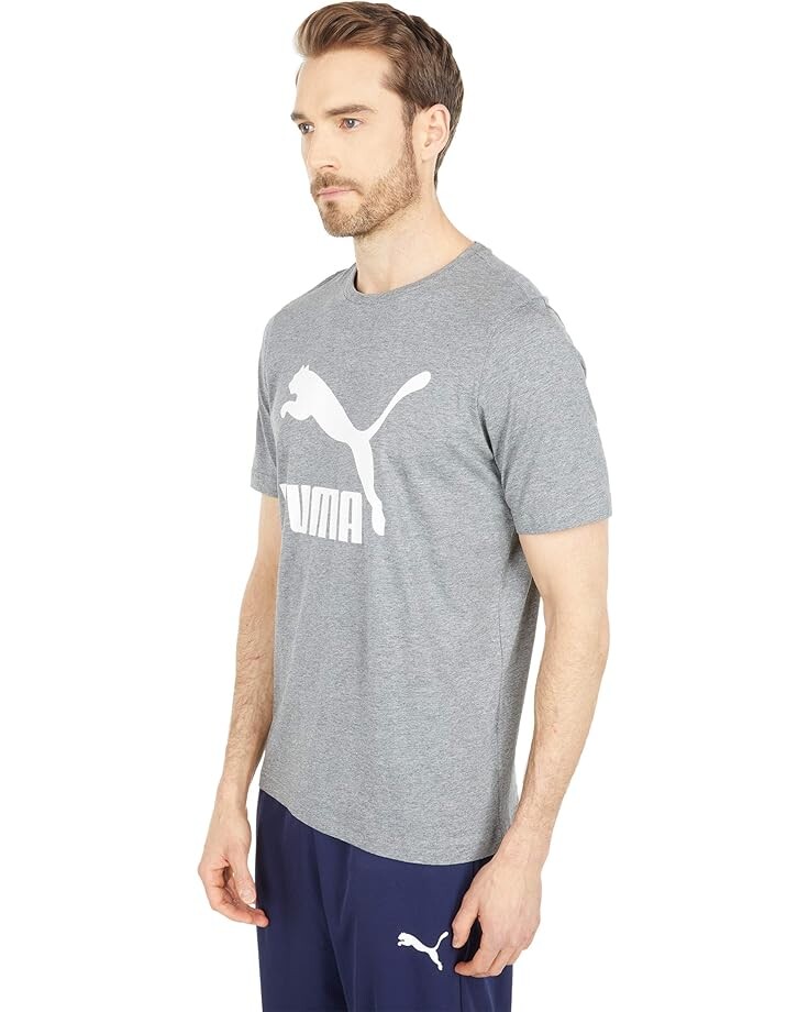 

Футболка PUMA Classics Logo Tee, цвет Medium Gray Heather 2