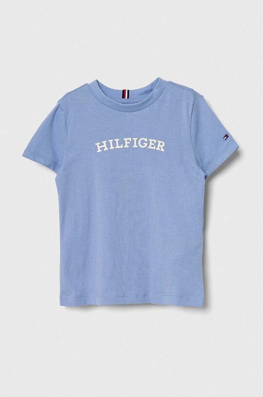 

Детская хлопковая футболка Tommy Hilfiger, синий