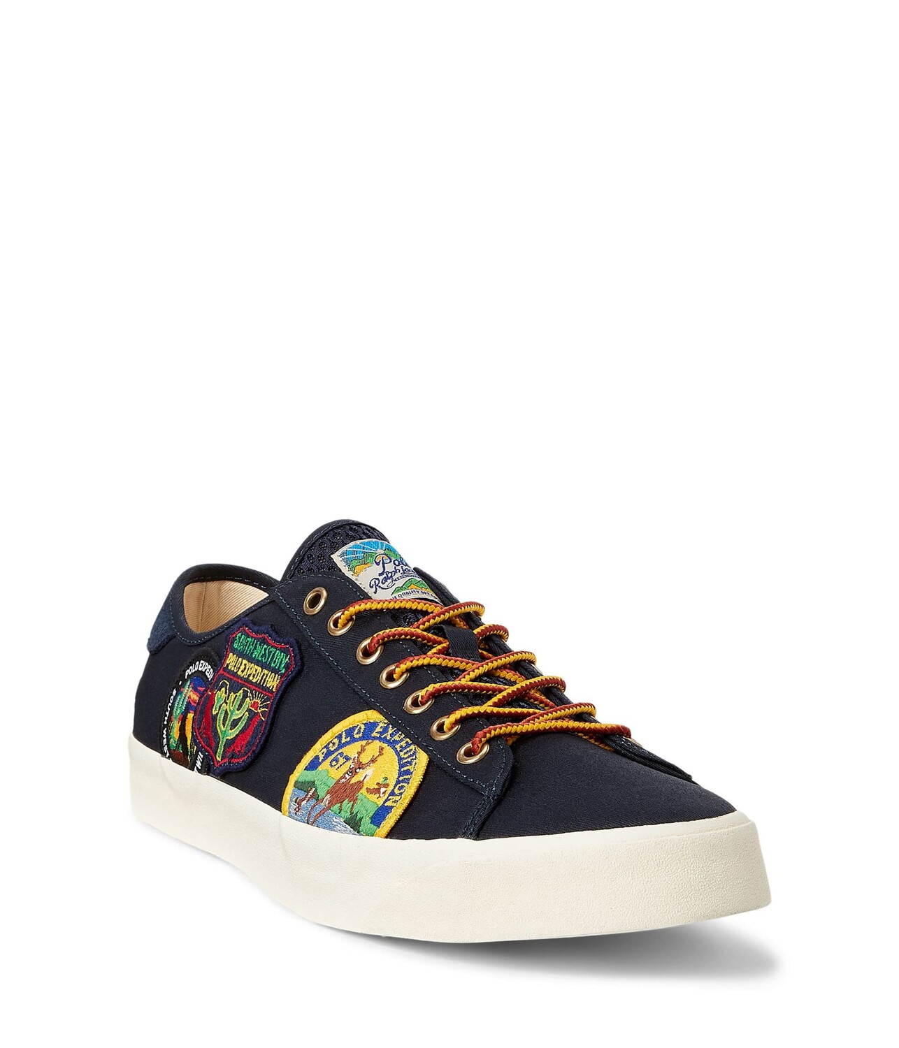 

Кроссовки Polo Ralph Lauren Nelson Leather Trim Mesh Sneaker, темно-синий