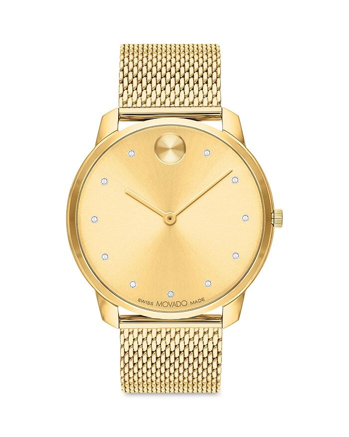 

Яркие тонкие часы Movado, 42 мм