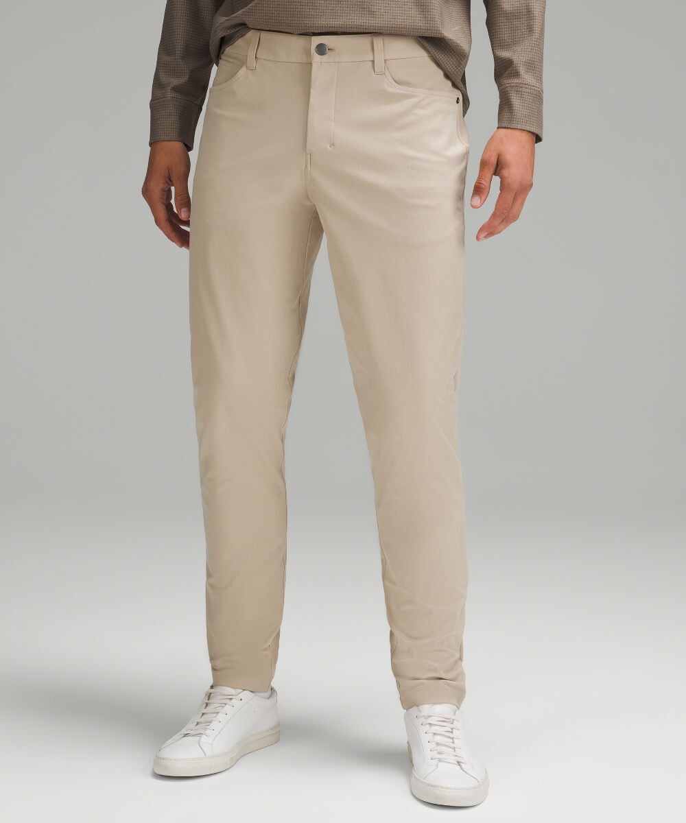 

Брюки ABC Slim Fit с 5 карманами0 дюймов Lululemon, кремовый