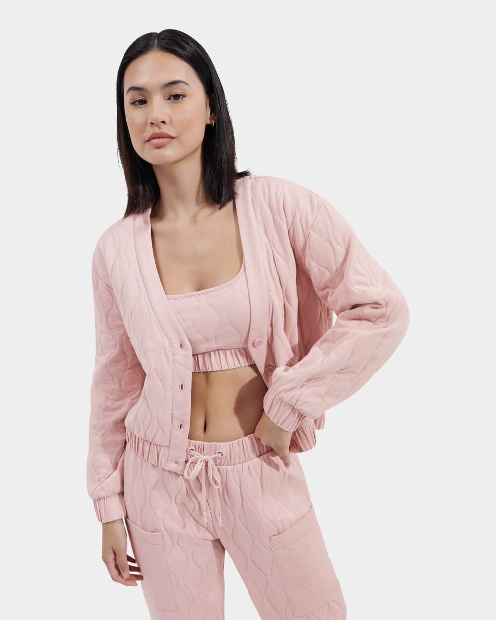 

Свитер Quinby Cardigan UGG, розовый