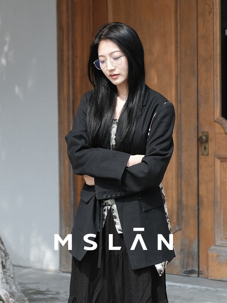 

Блейзер женский Mslan из двух частей, черный