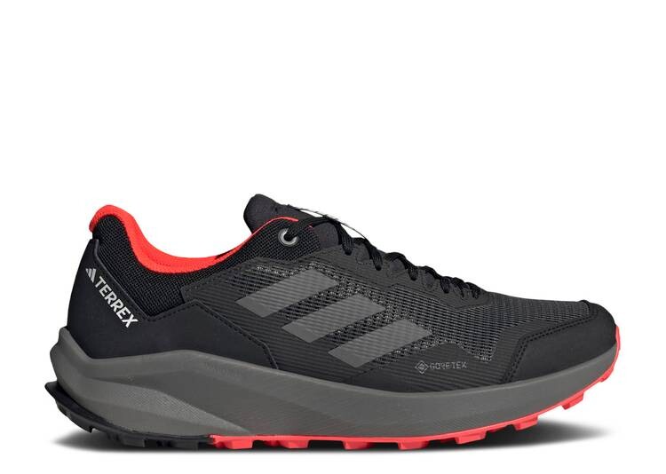 

Кроссовки Adidas TERREX TRAILRIDER GORE-TEX 'BLACK SOLAR RED', черный