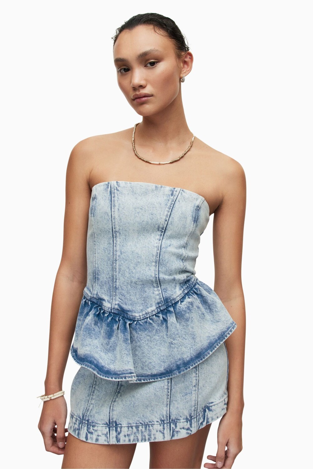 

Синее джинсовое платье AllSaints Ady All Saints, синий