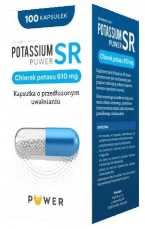 

Калий СР, калий 610мг, 100 капсул. Puwer Polska