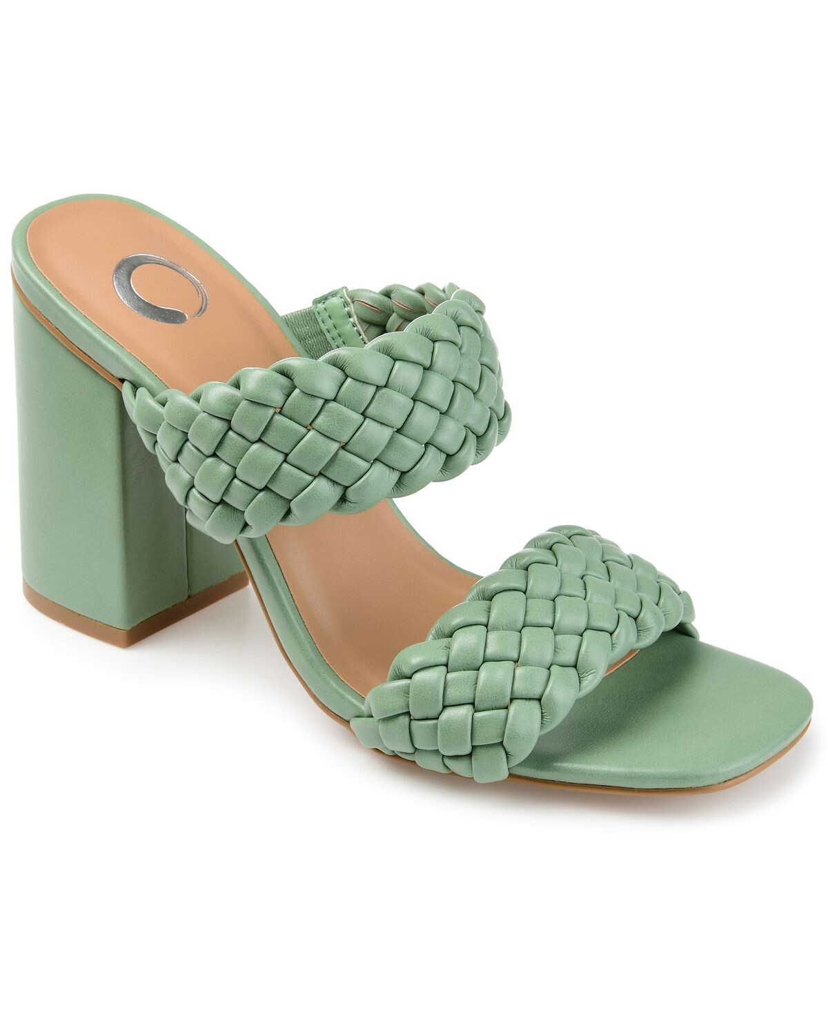 

Женские плетеные сандалии Melissa Journee Collection, зеленый