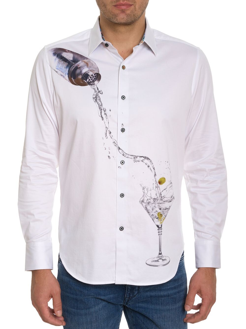 

Рубашка-шейкер Moxy Martini Robert Graham, белый